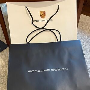 Porsche Design White and Dark Blue Bags